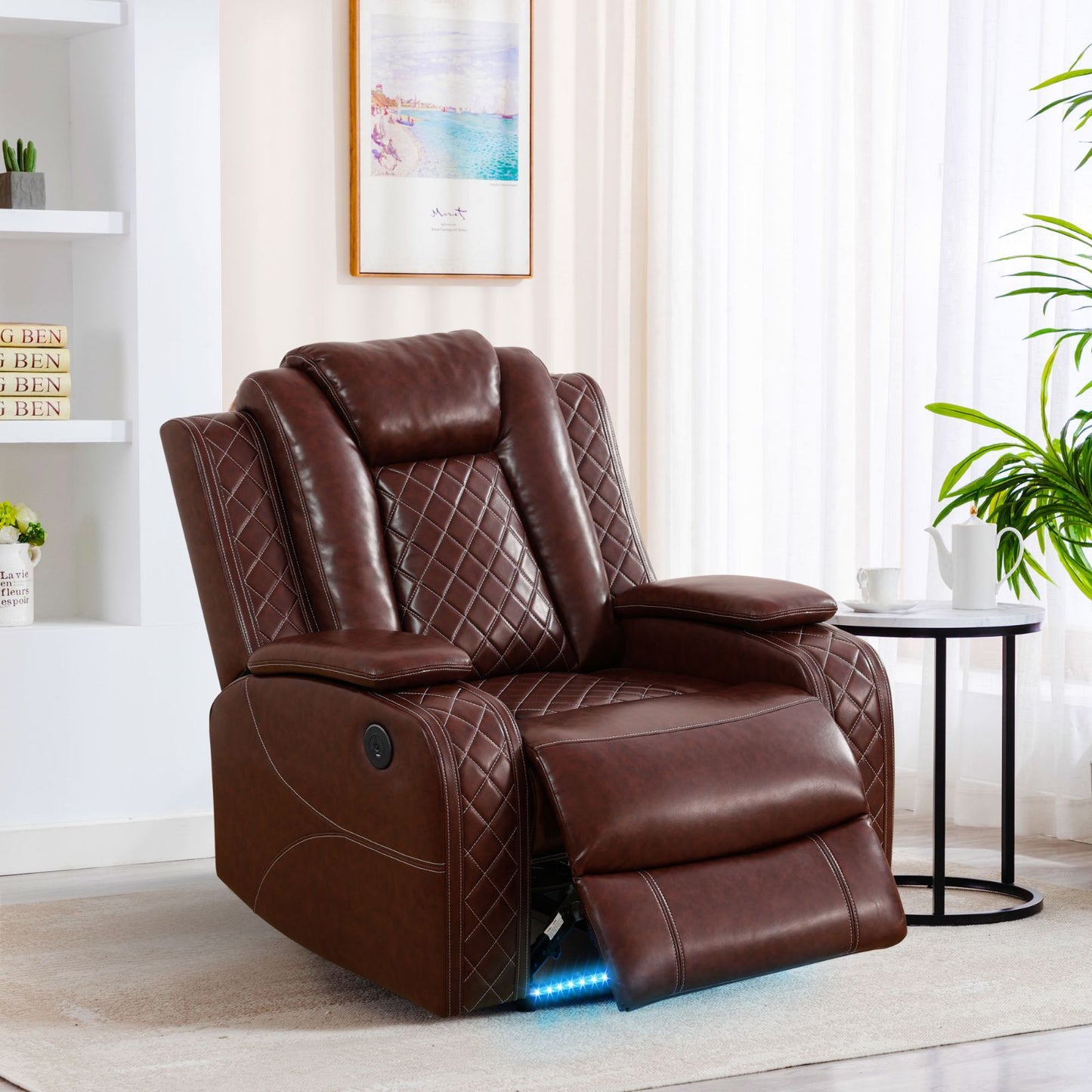 Orion power reclining chair in red