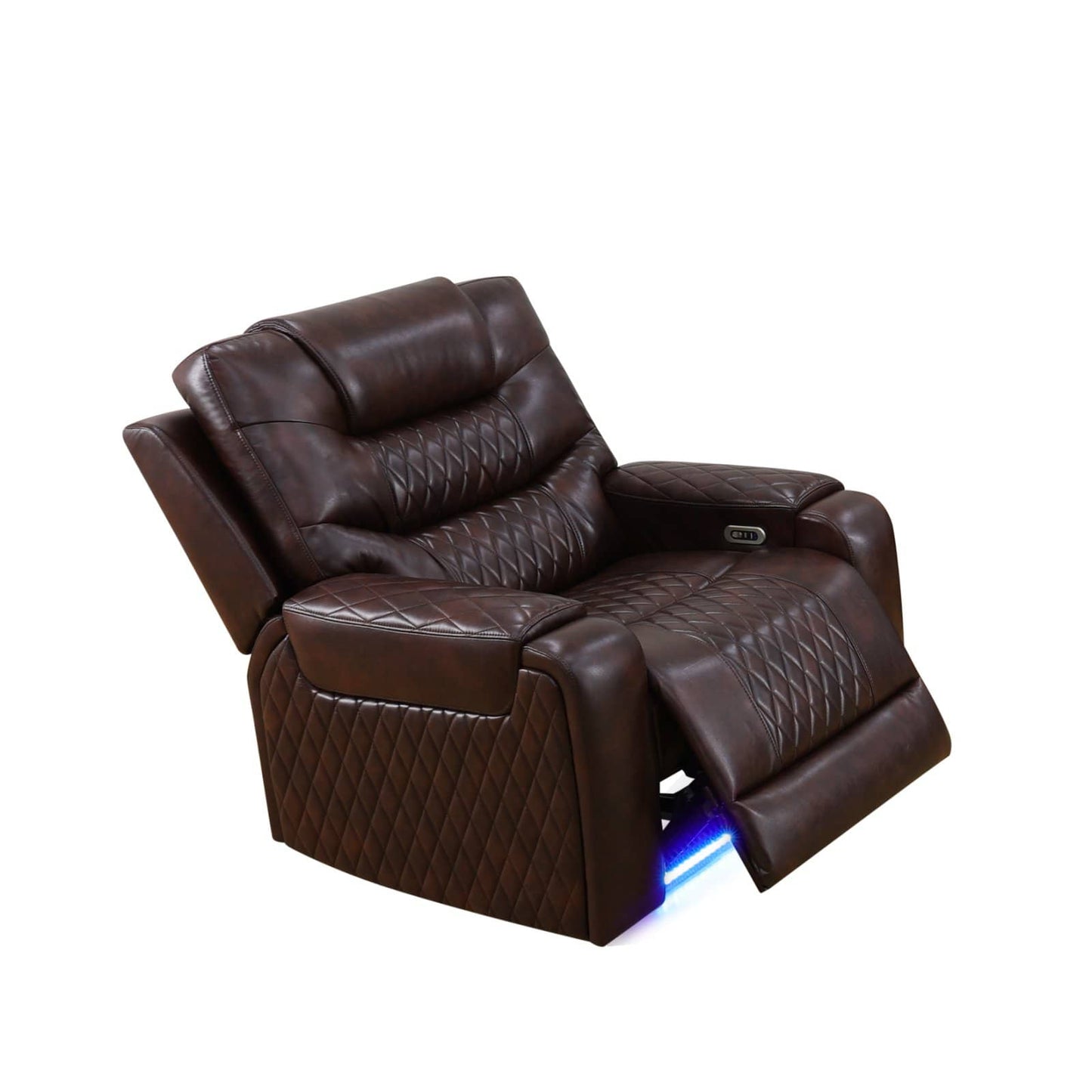 Monaco dark brown power recliner chair
