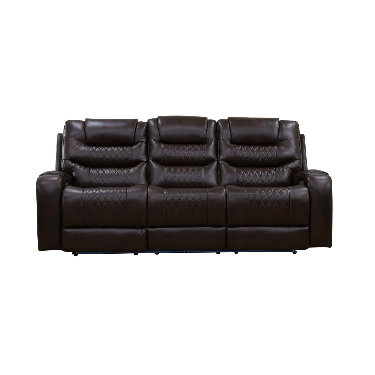Monaco dark brown power reclining sofa