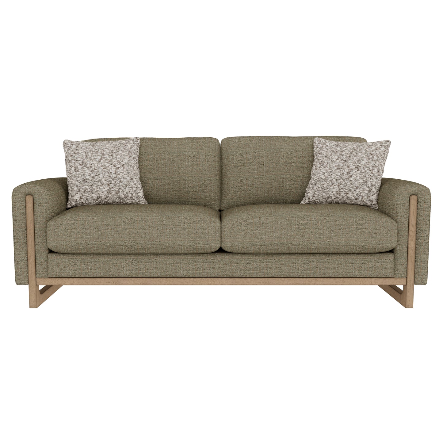 Sutton Place Olive Green Sofa - detail view