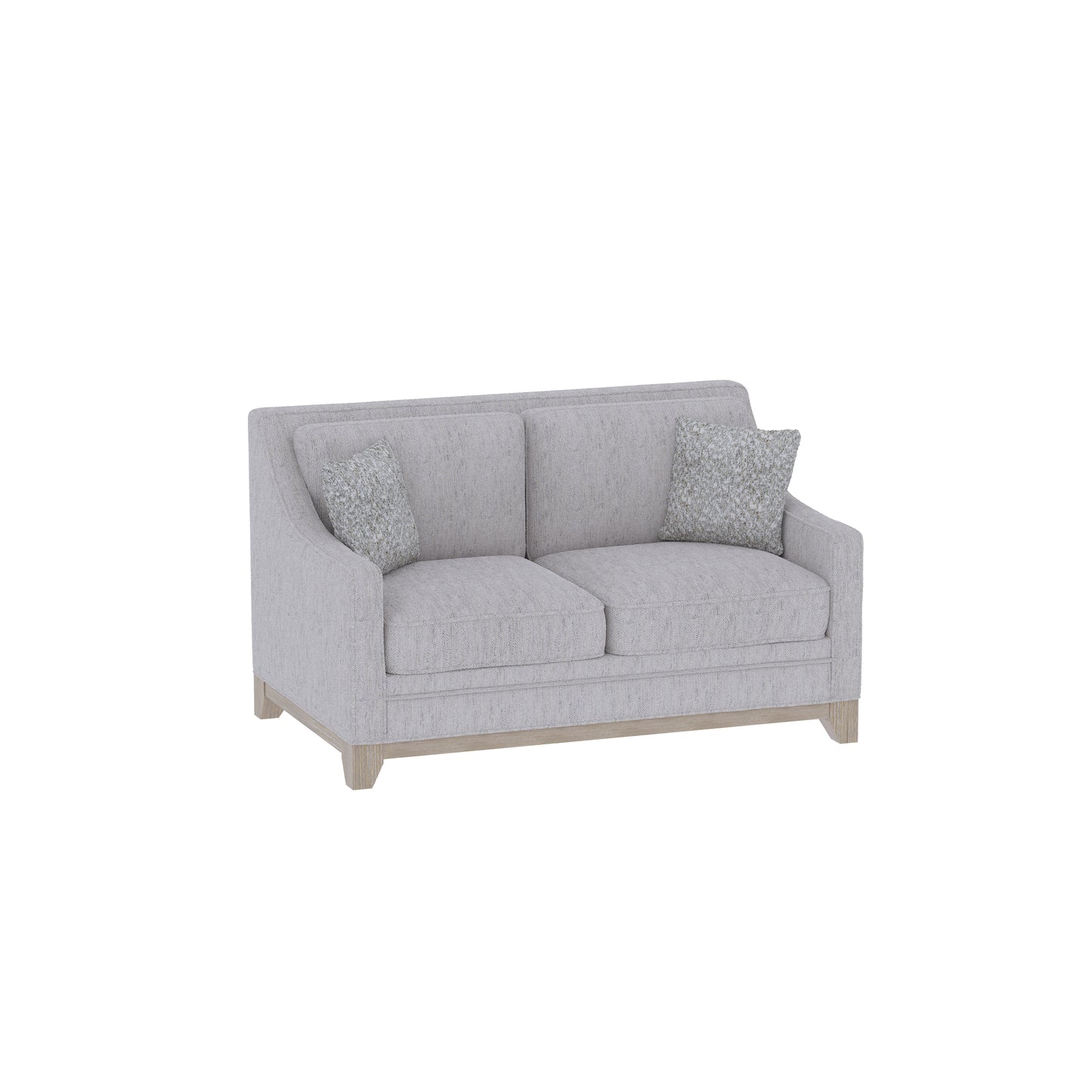 Kora beige herringbone loveseat