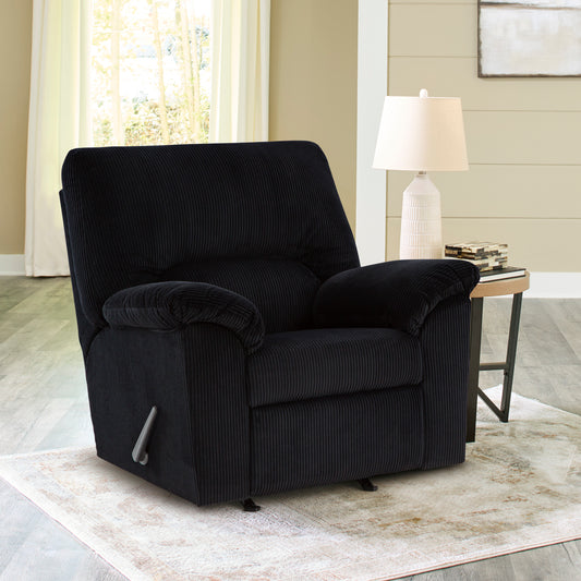 SimpleJoy Corduroy Recliner Chair - Onyx