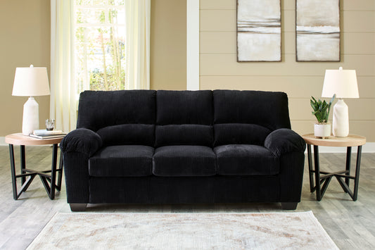 SimpleJoy Corduroy Sofa - Onyx