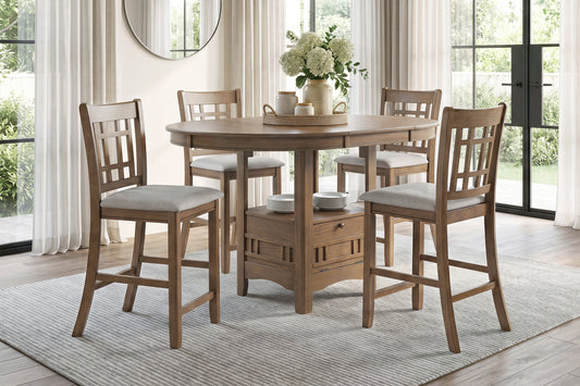 Junipero Collection brown dining set