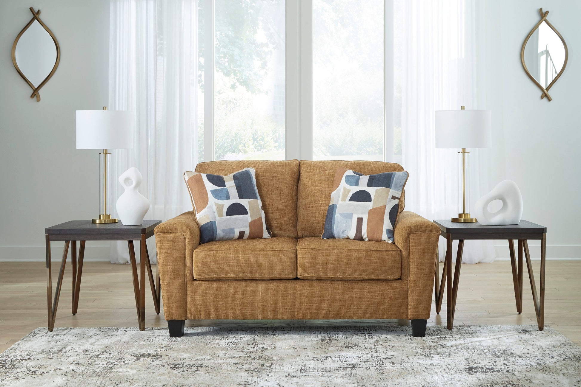 Erinslane Loveseat in Honey