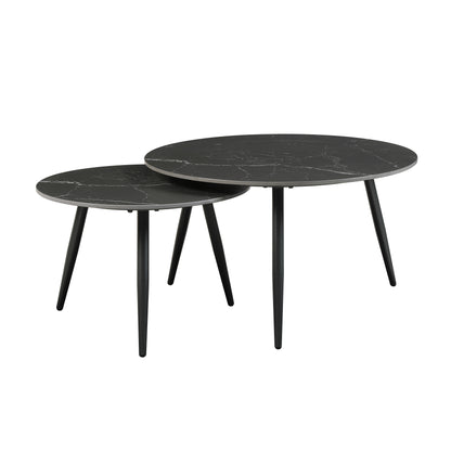 Alaina Collection tables adorned with decorative accents, showcasing their versatility and style – available at Paty Furniture in Tacoma, Kent, and Burien.