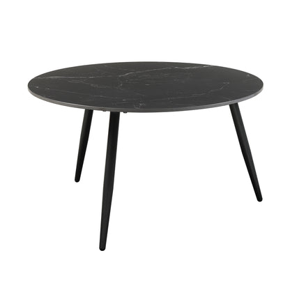Close-up of the Alaina Collection's black finished metal legs, emphasizing the sleek and modern design – available at Paty Furniture in Tacoma, Kent, and Burien.