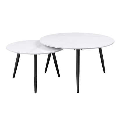 Alaina Collection nesting tables displayed together, showcasing the cohesive design and space-saving functionality – available at Paty Furniture in Tacoma, Kent, and Burien