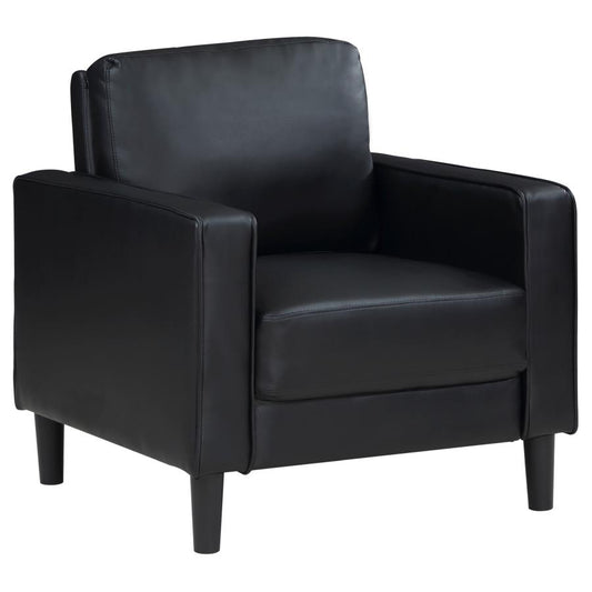 Ruth Faux Leather Chair - Black