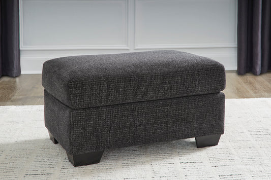 Loreo ottoman in ebony
