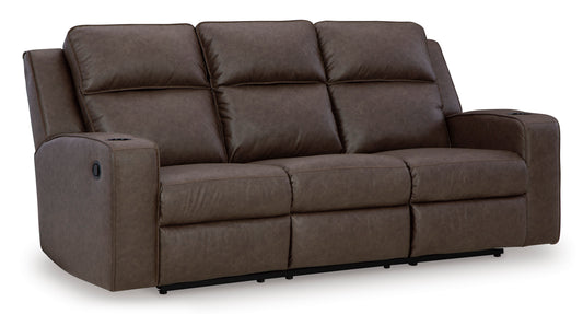 Lavenhorne reclining sofa in granite