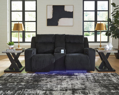 Forest Lake Loveseat in Black