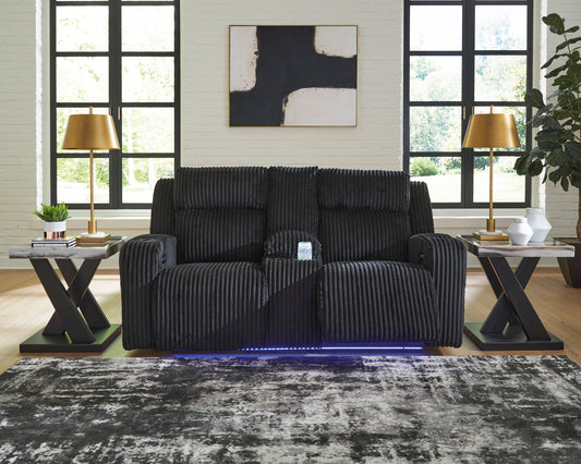 Forest Lake Loveseat in Black