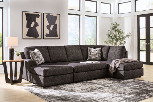 Lentiz Collection dark gray sectional - main view