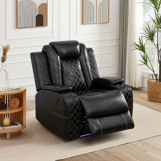 Orion power reclining chair in black