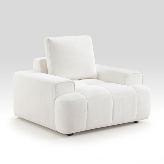 Brera beige chenille chair