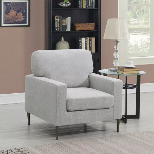 Brighton chair in dove gray chenille