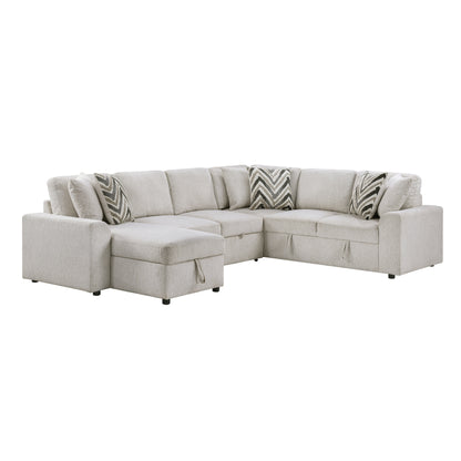 Myrtle Collection sectional sofa arranged in a contemporary living room setting, demonstrating its stylish design and functionality – available at Paty Furniture in Tacoma, Kent, and Burien.