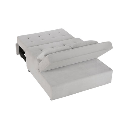 Side profile of the Desmond Collection convertible loveseat emphasizing its armless design and sleek lines – available at Paty Furniture in Tacoma, Kent, and Burien.