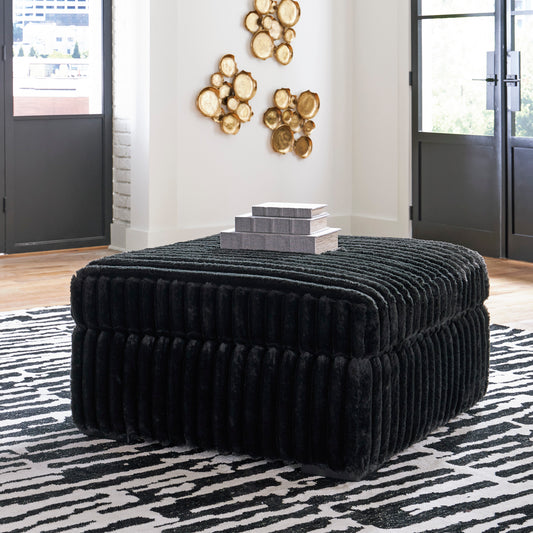 Midnight-Madness ottoman in black