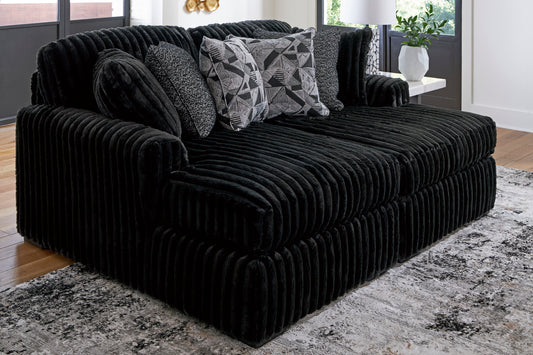 Midnight-Madness super chaise in black