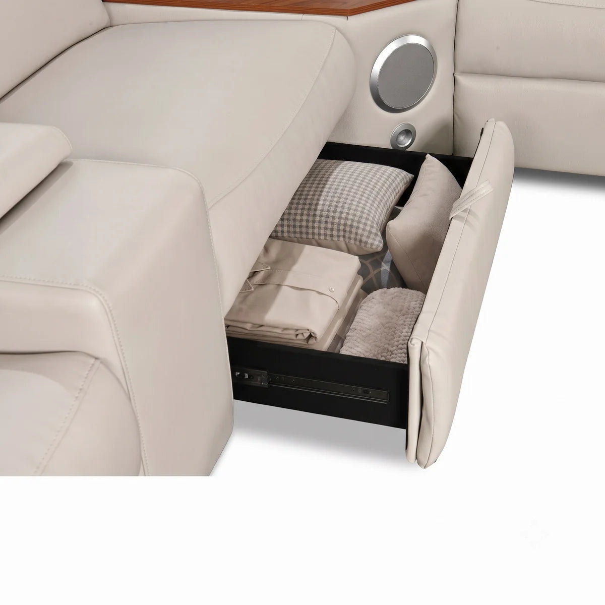 Veyron Power Reclining Sectional - Beige