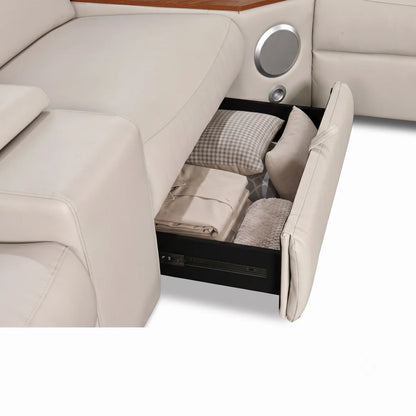 Veyron Power Reclining Sectional - Beige