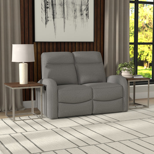Benjamin reclining loveseat in Charcoal – available at Paty Furniture in Tacoma, Kent, and Burien.