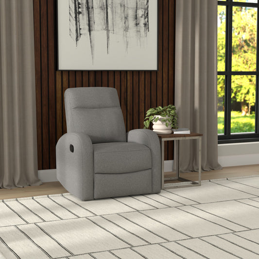 Benjamin rocker recliner in Charcoal – available at Paty Furniture in Tacoma, Kent, and Burien.
