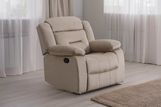 Marlow beige recliner chair