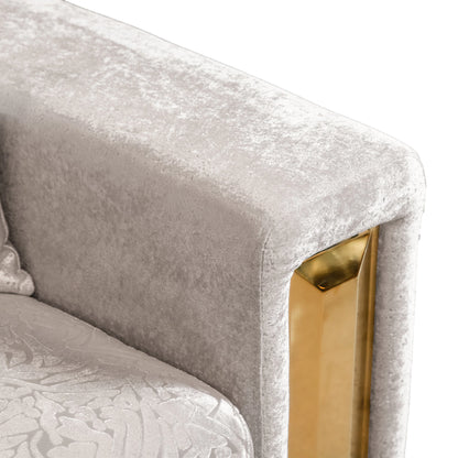 Valdosta sofa and loveseat set detail view