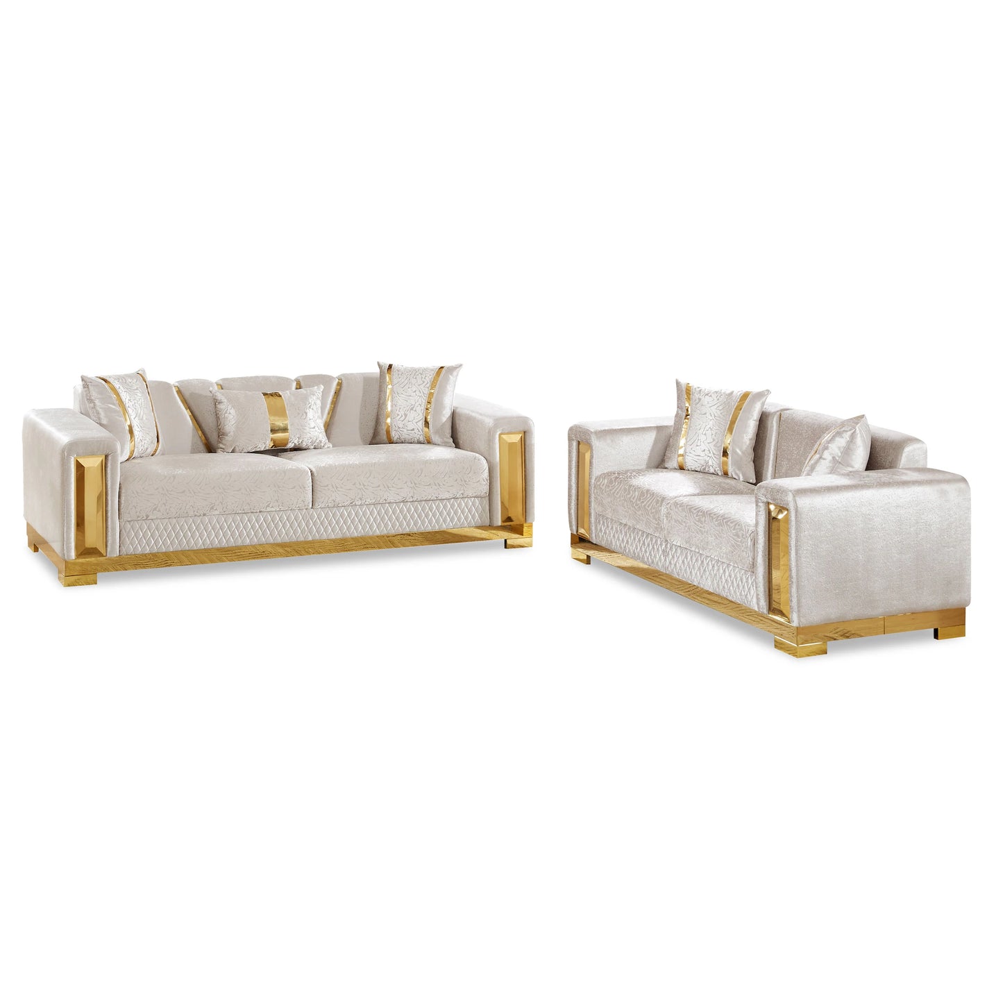 Valdosta sofa and loveseat set group view