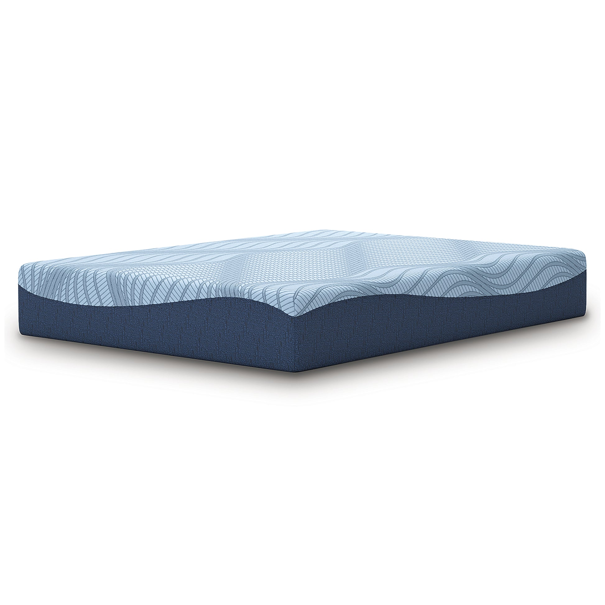 Close-up of luxury 4-way stretch knit cover on Peak 2.0 memory foam mattress for added durability and comfort