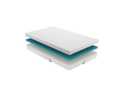 Detailed view of Alatir 6" mattress corner highlighting precise stitching and durable edge support