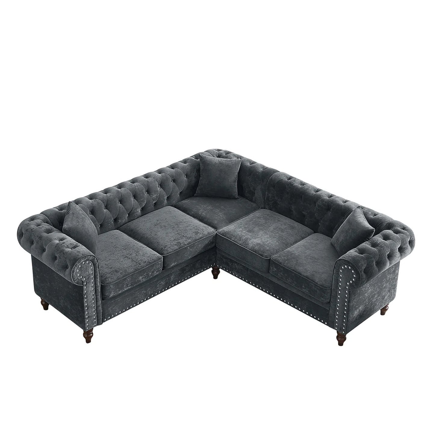 Compact Classic Chesterfield Sectional