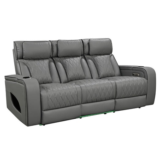 Jessie power reclining sofa in gray