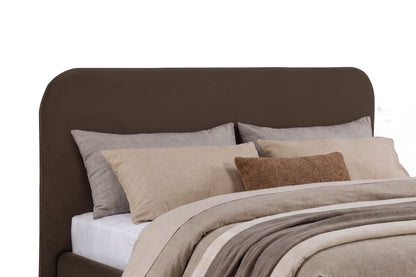 Anders chocolate upholstered lift-storage bed detail view 8