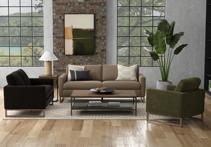 Cedric sofa, loveseat and chair collection lifestyle view