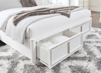 Chalanna storage footboard drawers, Ashley B822