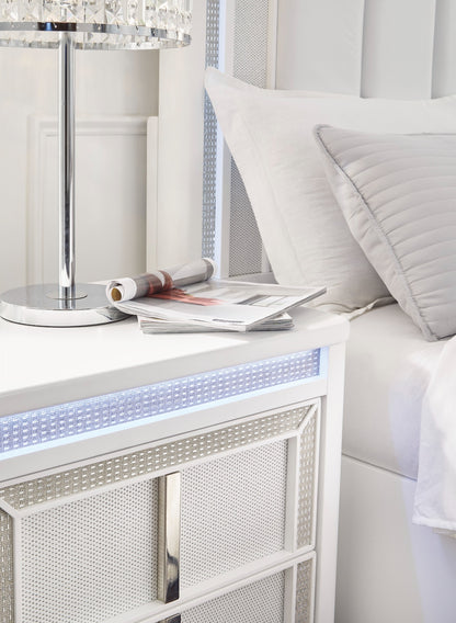 Chalanna charging nightstand with LED lighting, Ashley B822-92