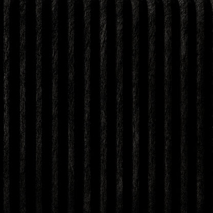 Black corduroy upholstery swatch for the Riverton Collection
