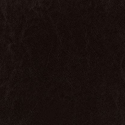 Dorian brown faux leather upholstered twin panel bed, detail view