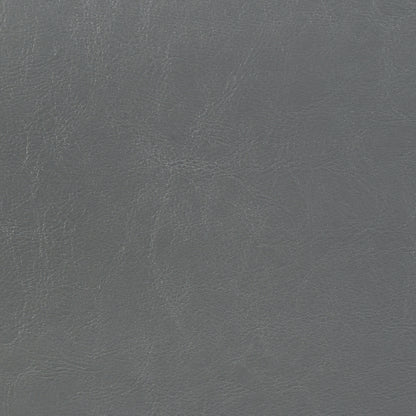 Dorian grey faux leather upholstered king panel bed, detail view