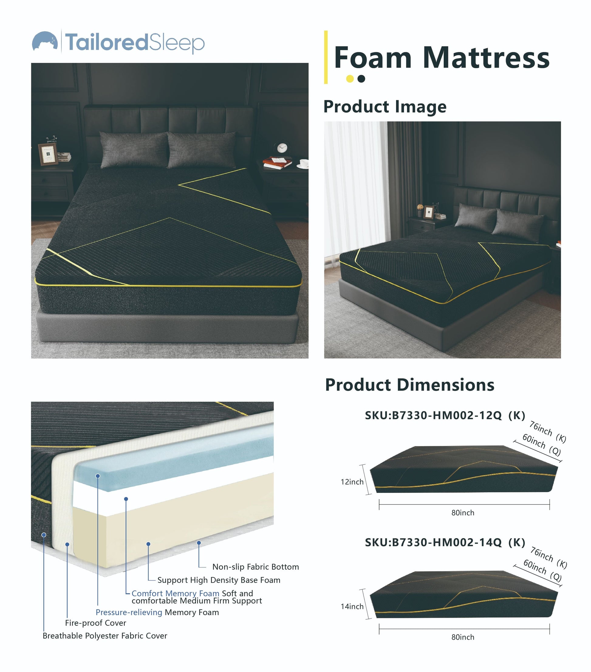 CloudRest 14-Inch medium-firm mattress lifestyle view