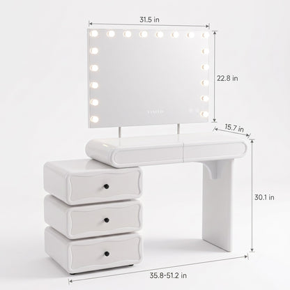 Jenny vanity desk set product features and specifications