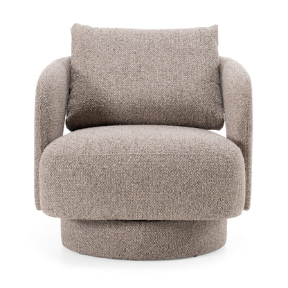 Johnny Modern Brown Fabric Accent Chair