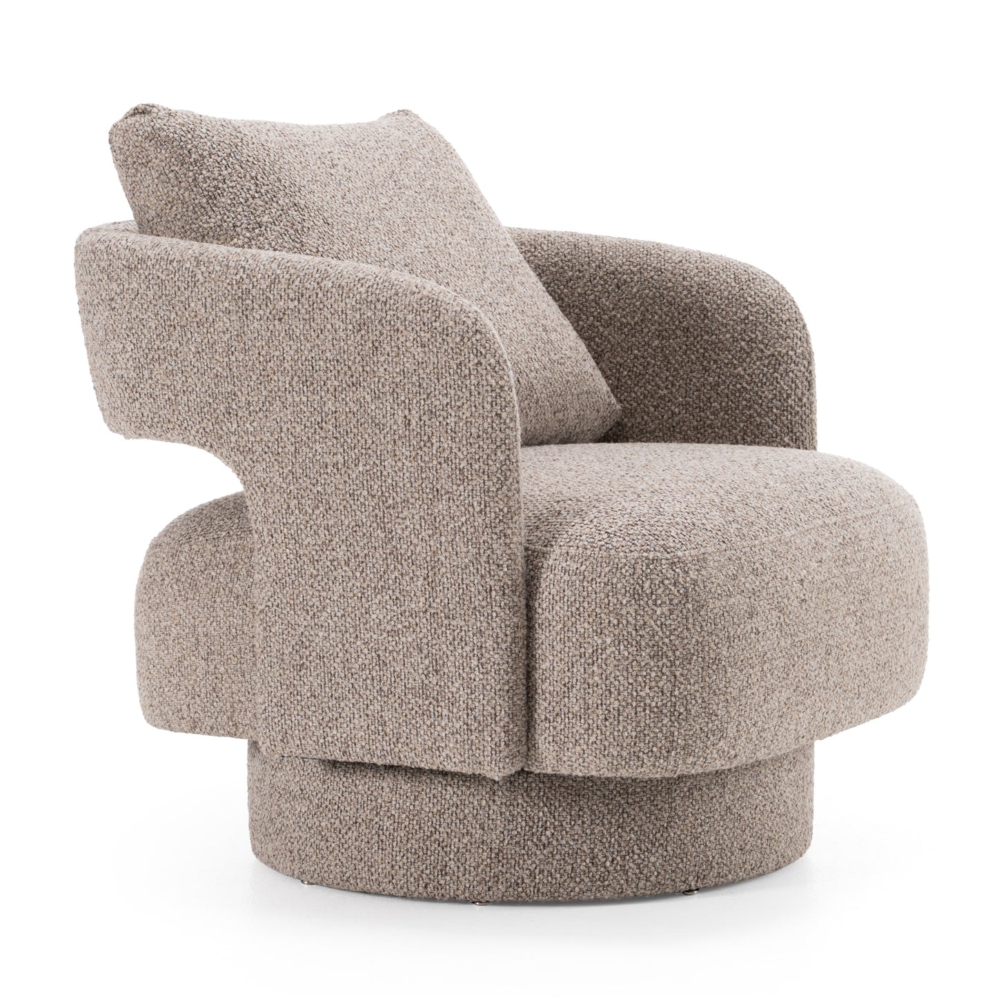 Johnny Modern Brown Fabric Accent Chair
