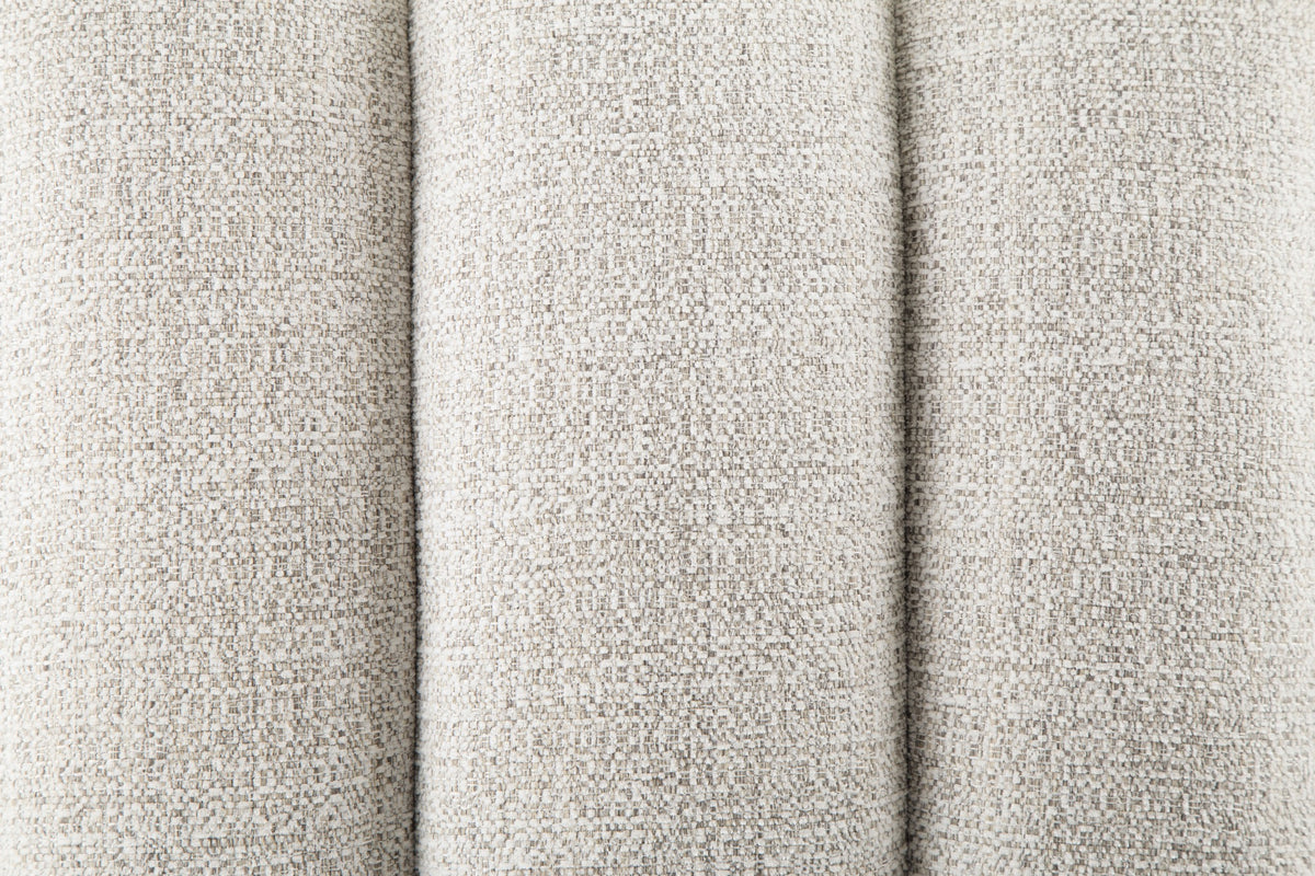 Close-up of Larawyn soft gray Next-Gen Nuvella performance fabric