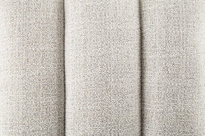 Close-up of Larawyn soft gray Next-Gen Nuvella performance fabric