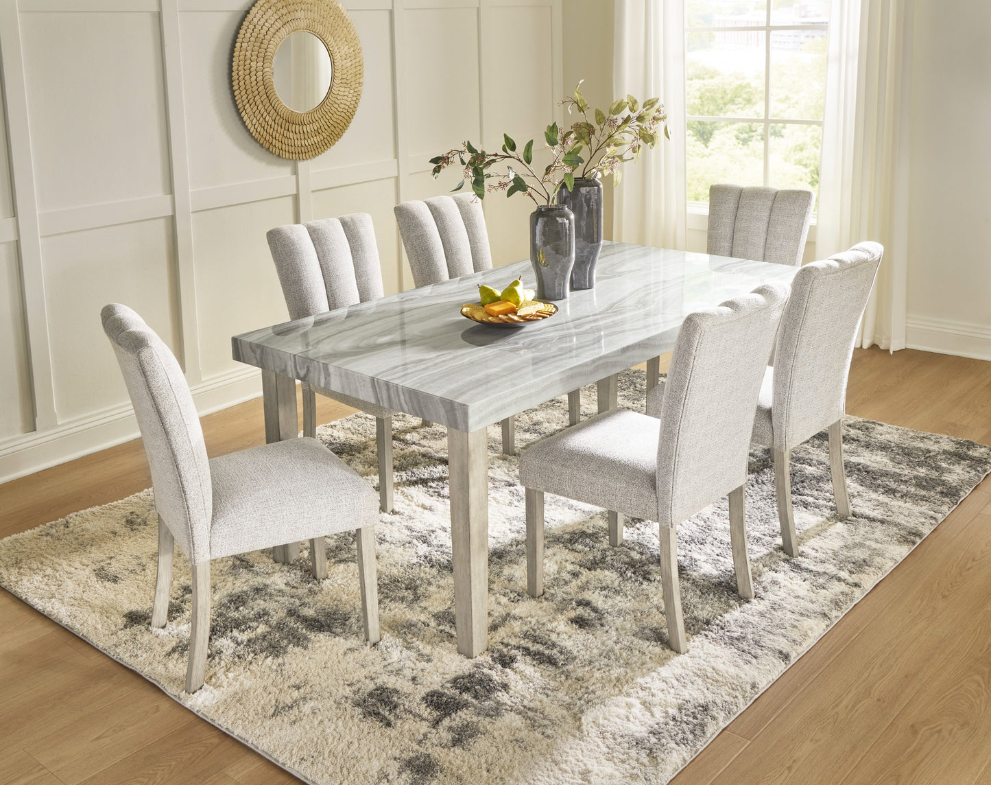 Larawyn standard-height dining set styled in a contemporary dining room